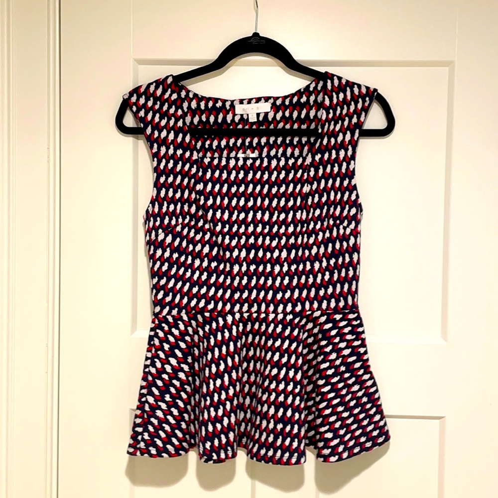 NWT Anthropology brand peplum top